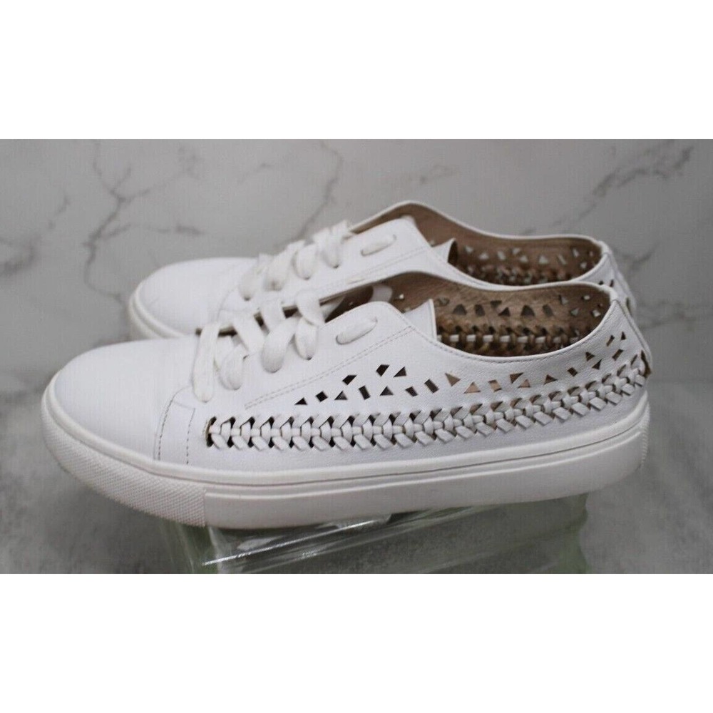 Sam Edelman Womens Raina White Low Top Classic Perforated Sneakers Size 9 M